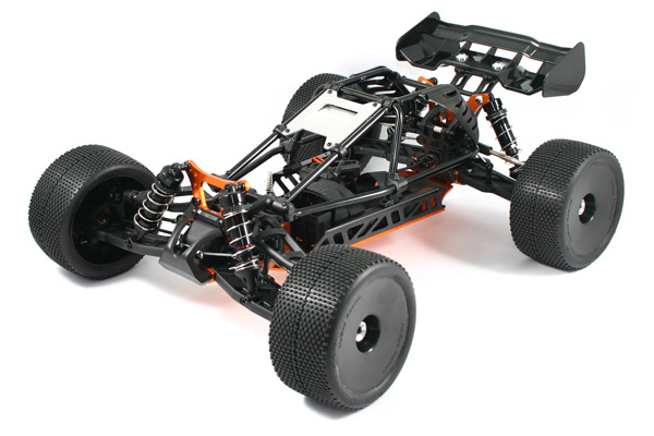 HOBAO Hyper Cage Truggy Electric Roller Chassis Black