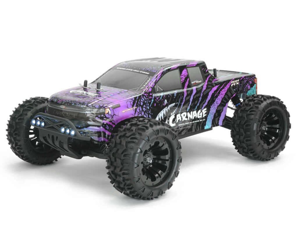 FTX Carnage 2.0 1/10 Brushless Truck 4WD RTR complete with lipo battery and lipo charger
