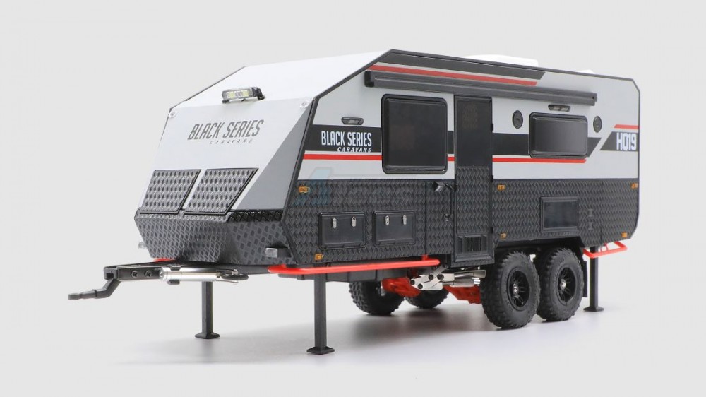 Orlandoo Hunter Model 1/32 HQ19 Blackseries Camper Trailer Kit (Officially Licensed) w/Light Control set, LED and Lipo Battery