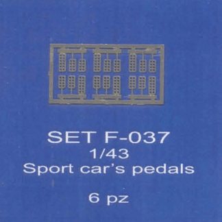 ABC ACCESSORI-SPARE PARTS SETF037 PEDALIERE SPORTIVE/PEDALS FOR SPORT CARS (6 PC