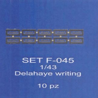 ABC ACCESSORI-SPARE PARTS SETF045 SCRITTA  DELAHAYE / DELAHAYE  WRITING (10 pcs)