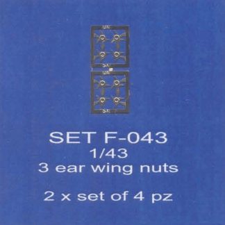 ABC ACCESSORI-SPARE PARTS SETF043 GALLETTI RUOTE A 3 PUNTE/3 EAR WING-NUTS - (2