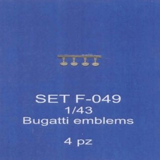 ABC ACCESSORI-SPARE PARTS SETF049 STEMMI BUGATTI/BUGATTI SIGN (4 PCS)